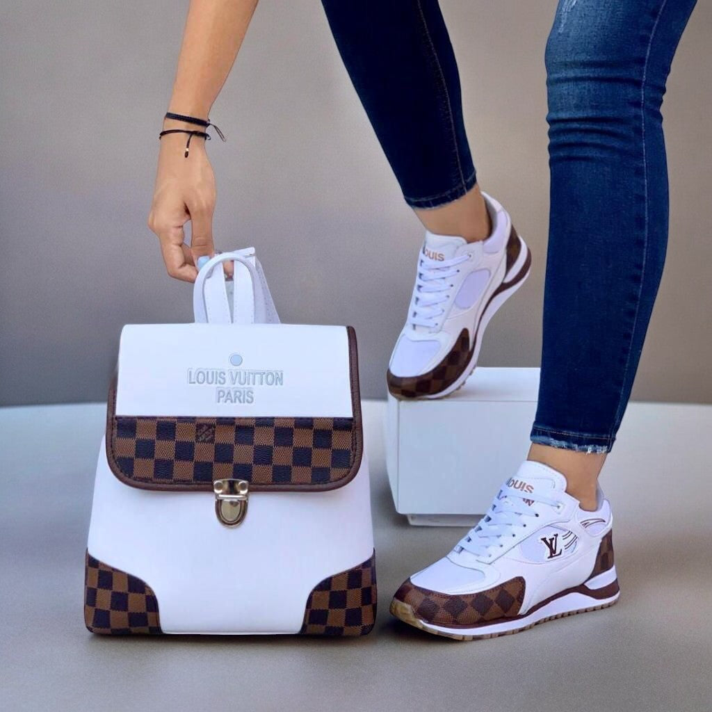 💎 Combo de Lujo Premium: Zapatillas y mochila Louis Vuitton - ¡Lanzamiento exclusivo!